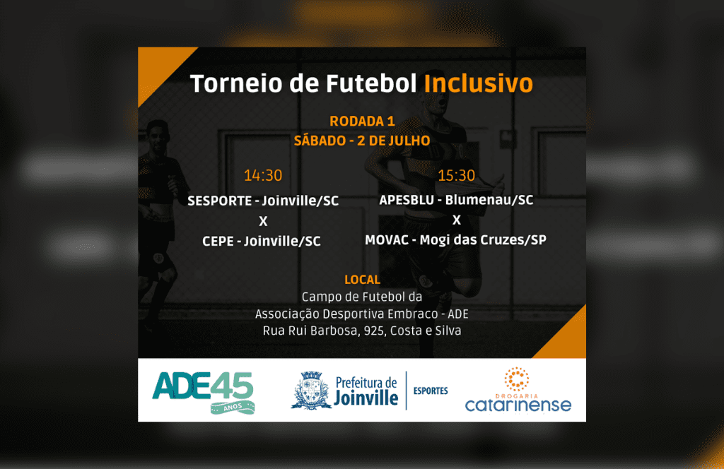 Torneio de futebol inclusivo