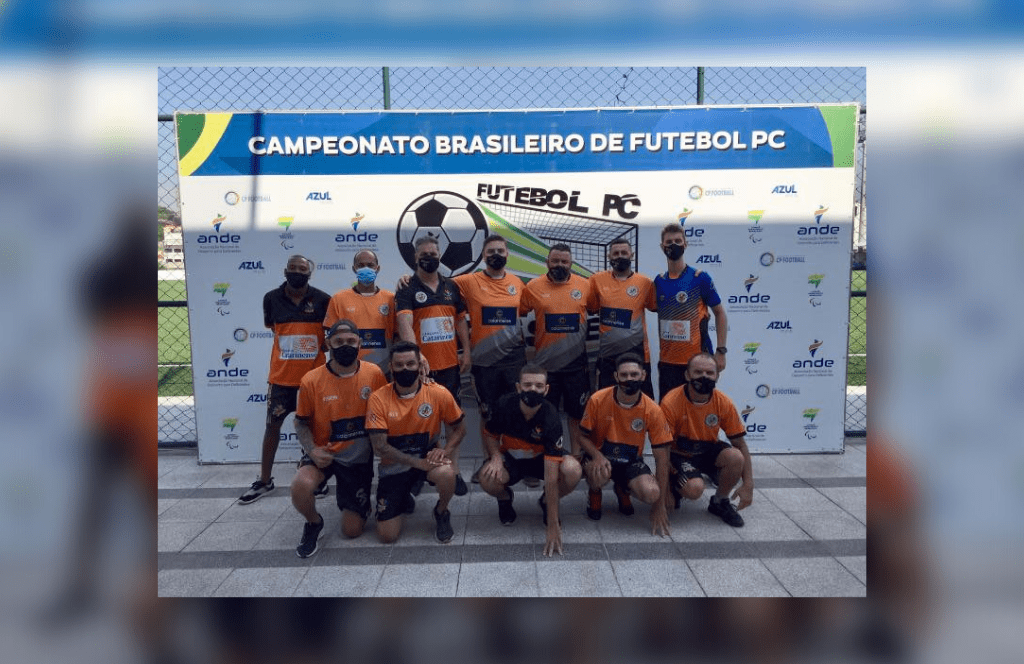 A equipe do CEPE futebol de 7 PC presente no campeonato brasileiro como única representante do sul do brasil