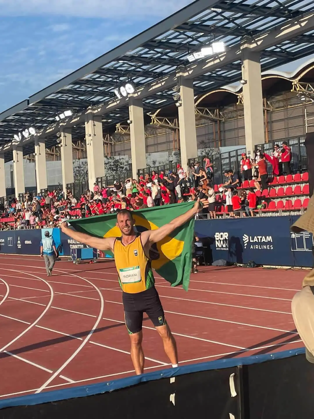 Edenilson Floriani e recorde e ouro no Parapan Americanos de Santiago no Chile