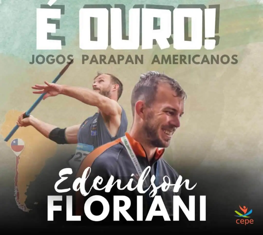 Floriani estabeleceu o novo Recorde Mundial no Lançamento de Dardo